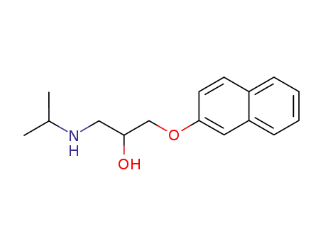 Molecular Structure of 2007-72-9 (2-Propanol, 1-[(1-methylethyl)amino]-3-(2-naphthalenyloxy)-)