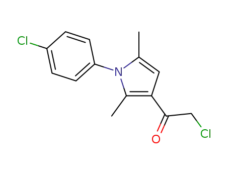 Molecular Structure of 571159-05-2 (2-CHLORO-1-[1-(4-CHLOROPHENYL)-2,5-DIMETHYL-1H-PYRROL-3-YL]-1-ETHANONE)