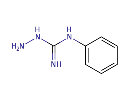 Molecular Structure of 53959-11-8 (Hydrazinecarboximidamide,  N-phenyl-)