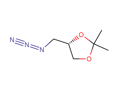 Molecular Structure of 85820-82-2 (2,2-DIMETHYL-4(S)-4-AZIDOMETHYL-1,3-DIOXALANE)