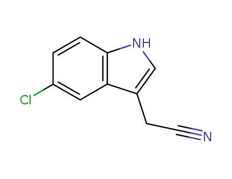 Molecular Structure of 81630-83-3 (5-Chloroindole-3-acetonitrile)