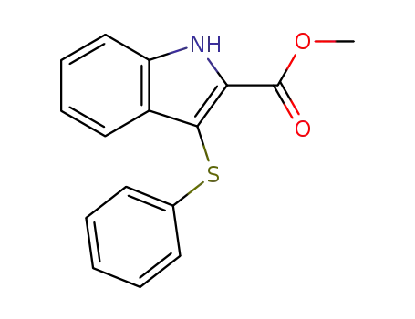 1H-Indole-2-carboxylic acid, 3-(phenylthio)-, methyl ester