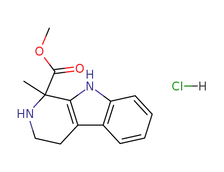 Molecular Structure of 101372-78-5 (methyl 1-methyl-2,3,4,9-tetrahydro-1H-beta-carboline-1-carboxylate hydrochloride (1:1))
