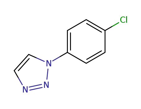 Molecular Structure of 20320-16-5 (1H-1,2,3-Triazole, 1-(4-chlorophenyl)-)
