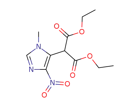 Molecular Structure of 7464-80-4 (diethyl (1-methyl-4-nitro-1H-imidazol-5-yl)propanedioate)