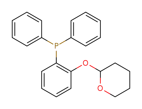 Molecular Structure of 502159-02-6 (Phosphine, diphenyl[2-[(tetrahydro-2H-pyran-2-yl)oxy]phenyl]-)
