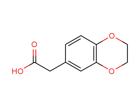 Molecular Structure of 17253-11-1 (1,4-benzodioxan-6-ylacetic acid)