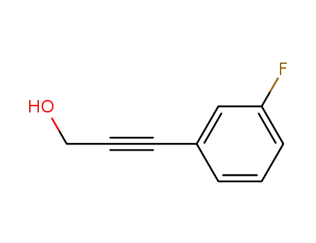 Molecular Structure of 197239-54-6 (3-(3-FLUORO-PHENYL)-PROP-2-YN-1-OL)
