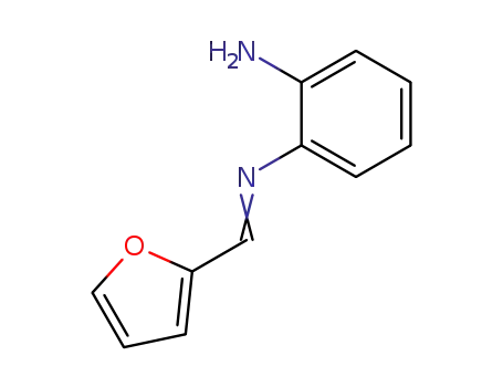 Molecular Structure of 15419-93-9 (1,2-Benzenediamine, N-(2-furanylmethylene)-)
