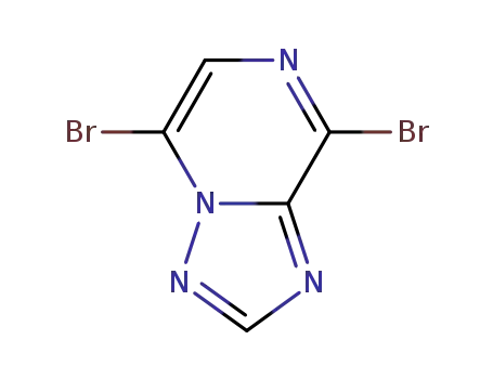 Molecular Structure of 959755-46-5 (5,8-DIBROMO-[1,2,4]TRIAZOLO[1,5-A]PYRAZINE)