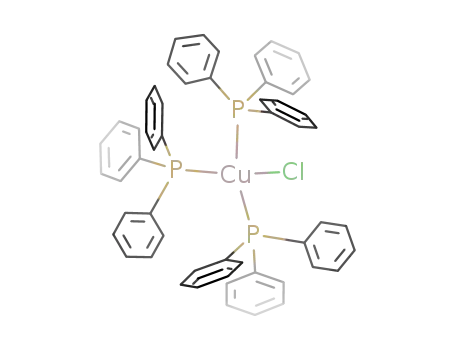 Molecular Structure of 15709-76-9 (CHLOROTRIS(TRIPHENYLPHOSPHINE)COPPER(I)&)
