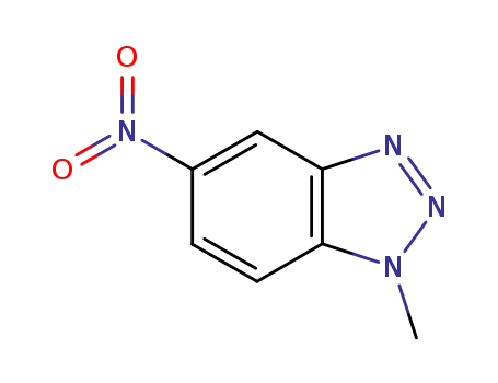 Molecular Structure of 25877-34-3 (1-Methyl-5-nitro-1H-benzotriazole)