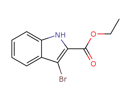 Molecular Structure of 91348-45-7 (Ethyl 3-bromoindole-2-carboxylate)