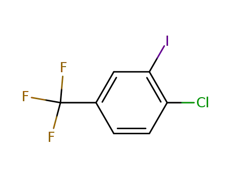 Molecular Structure of 672-57-1 (4-CHLORO-3-IODOBENZOTRIFLUORIDE)