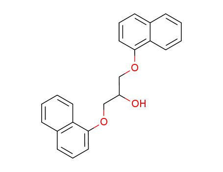 Molecular Structure of 17216-10-3 (1,3-Bis(1-naphthalenyloxy)-2-propanol)