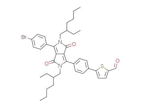 5-(4-(4-(4-bromophenyl)-2,5-bis(2-ethylhexyl)-3,6-dioxo-2,3,5,6-tetrahydropyrrolo[3,4-c]pyrrol-1-yl)phenyl)thiophene-2-carbaldehyde