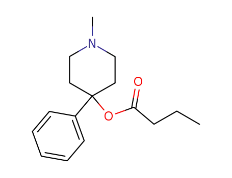 Molecular Structure of 101255-44-1 (Butanoic acid, 1-methyl-4-phenyl-4-piperidinyl ester)
