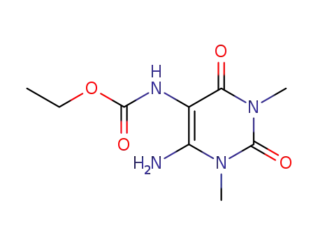 ETHYL (6-AMINO-1,2,3,4-TETRAHYDRO-1,3-DI ME THYL-2,4-DIOXO-5-PYRIMIDINYL)CARB, 99