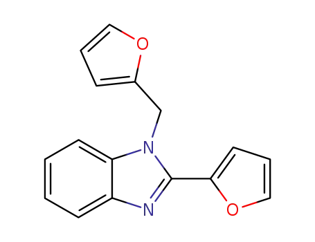 Molecular Structure of 79324-83-7 (1H-Benzimidazole, 2-(2-furanyl)-1-(2-furanylmethyl)-)