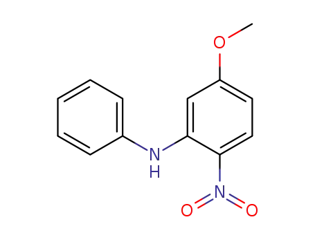 Molecular Structure of 36242-53-2 (Benzenamine, 5-methoxy-2-nitro-N-phenyl-)
