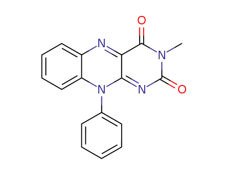 Molecular Structure of 35804-39-8 (Benzo[g]pteridine-2,4(3H,10H)-dione, 3-methyl-10-phenyl-)