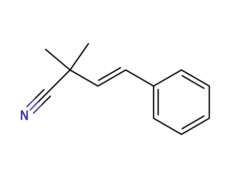 3-Butenenitrile, 2,2-dimethyl-4-phenyl-, (E)-