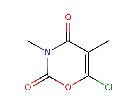 Molecular Structure of 80578-13-8 (2H-1,3-Oxazine-2,4(3H)-dione, 6-chloro-3,5-dimethyl-)