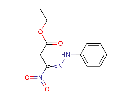 Propanoic acid, 3-nitro-3-(phenylhydrazono)-, ethyl ester