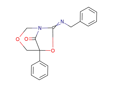 3,6-Dioxa-1-azabicyclo[3.2.1]octan-8-one, 5-phenyl-7-[(phenylmethyl)imino]-