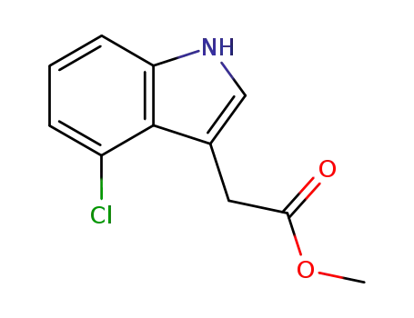 Molecular Structure of 19077-78-2 (methyl 4-chloroindolyl-3-acetate)
