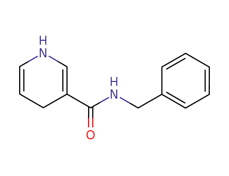 Molecular Structure of 21104-13-2 (3-Pyridinecarboxamide, 1,4-dihydro-N-(phenylmethyl)-)