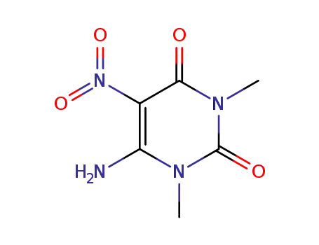 6-amino-1,3-dimethyl-5-nitro-pyrimidine-2,4-dione cas  3346-61-0