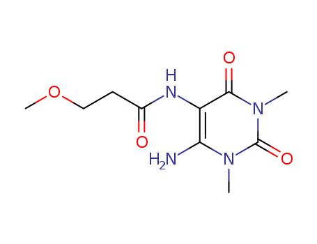 Propanamide,N-(6-amino-1,2,3,4-tetrahydro-1,3-dimethyl-2,4-dioxo-5-pyrimidinyl)-3-methoxy-