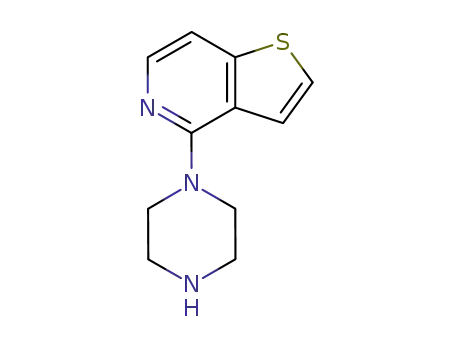 Molecular Structure of 106261-27-2 (4-PIPERAZIN-1-YLTHIENO[3,2-C]PYRIDINE)