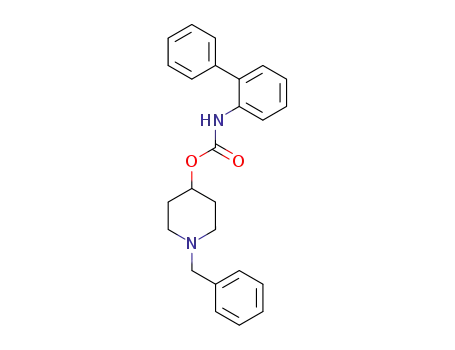 Molecular Structure of 171723-80-1 (Carbamic acid, [1,1'-biphenyl]-2-yl-, 1-(phenylmethyl)-4-piperidinyl ester)