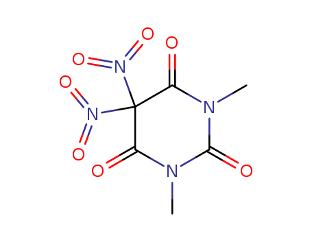 2,4,6(1H,3H,5H)-Pyrimidinetrione, 1,3-dimethyl-5,5-dinitro-                                                                                                                                             