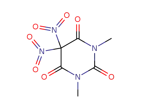 2,4,6(1H,3H,5H)-Pyrimidinetrione, 1,3-dimethyl-5,5-dinitro-                                                                                                                                             