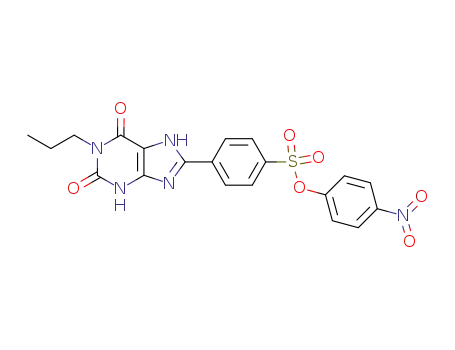 Molecular Structure of 666716-07-0 (Benzenesulfonic acid,
4-(2,3,6,7-tetrahydro-2,6-dioxo-1-propyl-1H-purin-8-yl)-, 4-nitrophenyl
ester)