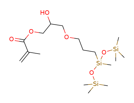2-Propenoic acid, 2-methyl-,
2-hydroxy-3-[3-[1,3,3,3-tetramethyl-1-[(trimethylsilyl)oxy]disiloxanyl]prop
oxy]propyl ester