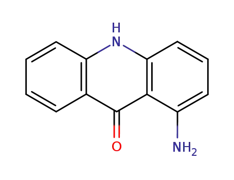 Molecular Structure of 66073-40-3 (1-amino-10H-acridin-9-one)
