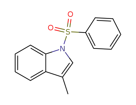 Molecular Structure of 58550-84-8 (N-(phenylsulphonyl)-3-methylindole)