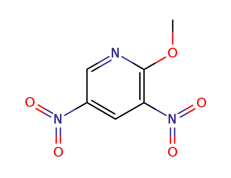 Molecular Structure of 18617-40-8 (Pyridine, 2-methoxy-3,5-dinitro- (6CI,7CI,8CI,9CI))