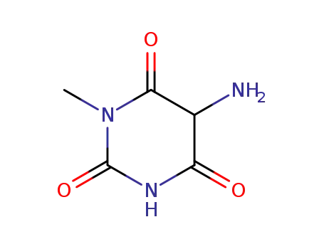 Molecular Structure of 29458-43-3 (5-amino-1-methylpyrimidine-2,4,6(1H,3H,5H)-trione)