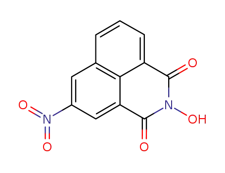 Molecular Structure of 28434-95-9 (2-hydroxy-5-nitro-1H-benzo[de]isoquinoline-1,3(2H)-dione)
