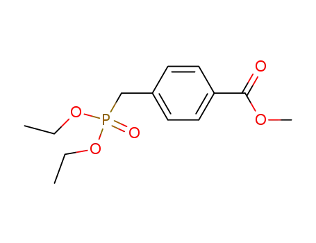 Molecular Structure of 14295-52-4 (Benzoic acid, 4-[(diethoxyphosphinyl)methyl]-, methyl ester)