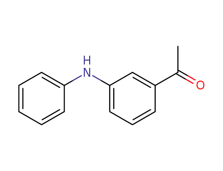 Molecular Structure of 23699-65-2 (1-(3-PHENYLAMINO-PHENYL)-ETHANONE)