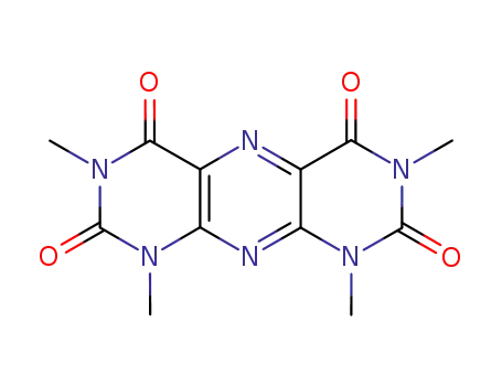 Molecular Structure of 6439-85-6 (1,3,7,9-tetramethylpyrimido[5,4-g]pteridine-2,4,6,8(1H,3H,7H,9H)-tetrone)