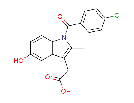 Molecular Structure of 2504-32-7 (5-hydroxyindomethacin)