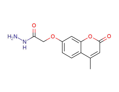 Molecular Structure of 69321-36-4 ((4-METHYL-2-OXO-2H-CHROMEN-7-YLOXY)-ACETIC ACID HYDRAZIDE)