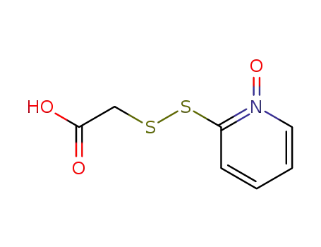 Molecular Structure of 72632-44-1 (Acetic acid, [(1-oxido-2-pyridinyl)dithio]-)